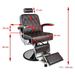 Fotoliu de coafor Gabbiano Imperial (Brown) Thumb