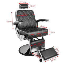 Fotoliu de coafor Gabbiano Imperial (Brown) Thumb