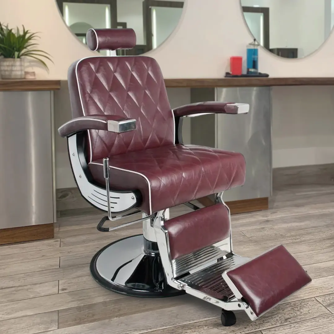 Кресло парикмахерское Gabbiano Imperial (Burgundy)