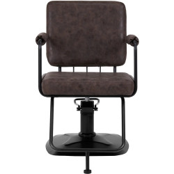 Fotoliu de coafor Gabbiano Katania Loft Old Leather 147875 (Dark Brown/Black) Thumb