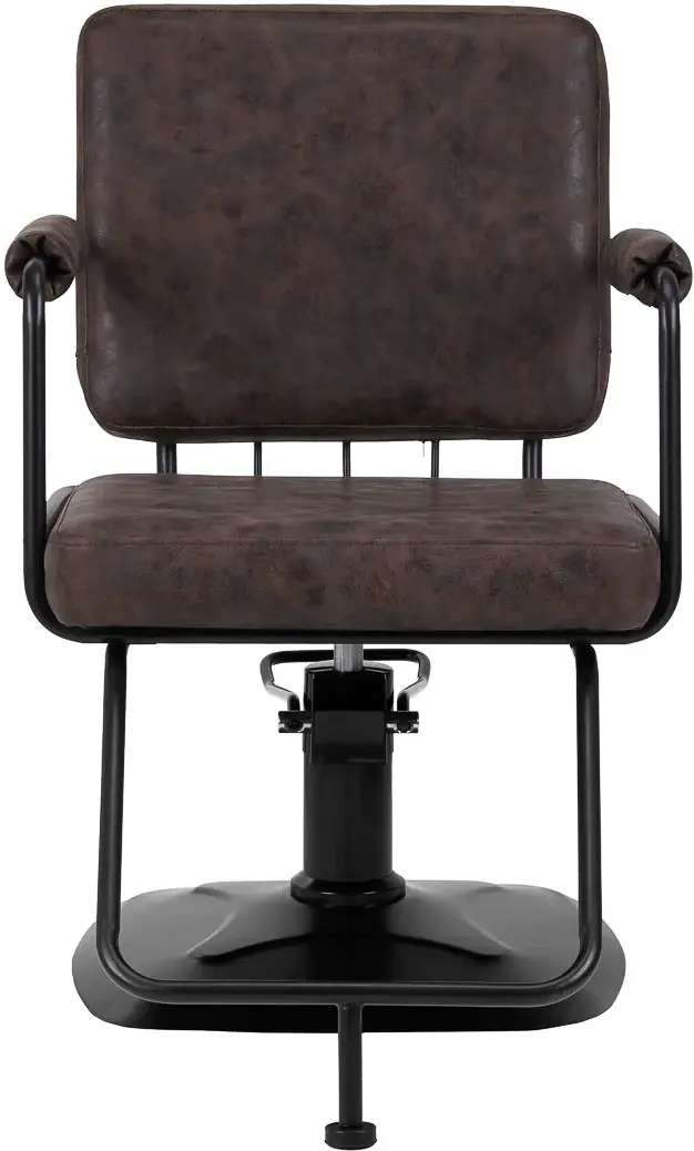 Fotoliu de coafor Gabbiano Katania Loft Old Leather 147875 (Dark Brown/Black)