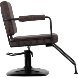 Fotoliu de coafor Gabbiano Katania Loft Old Leather 147875 (Dark Brown/Black) Thumb