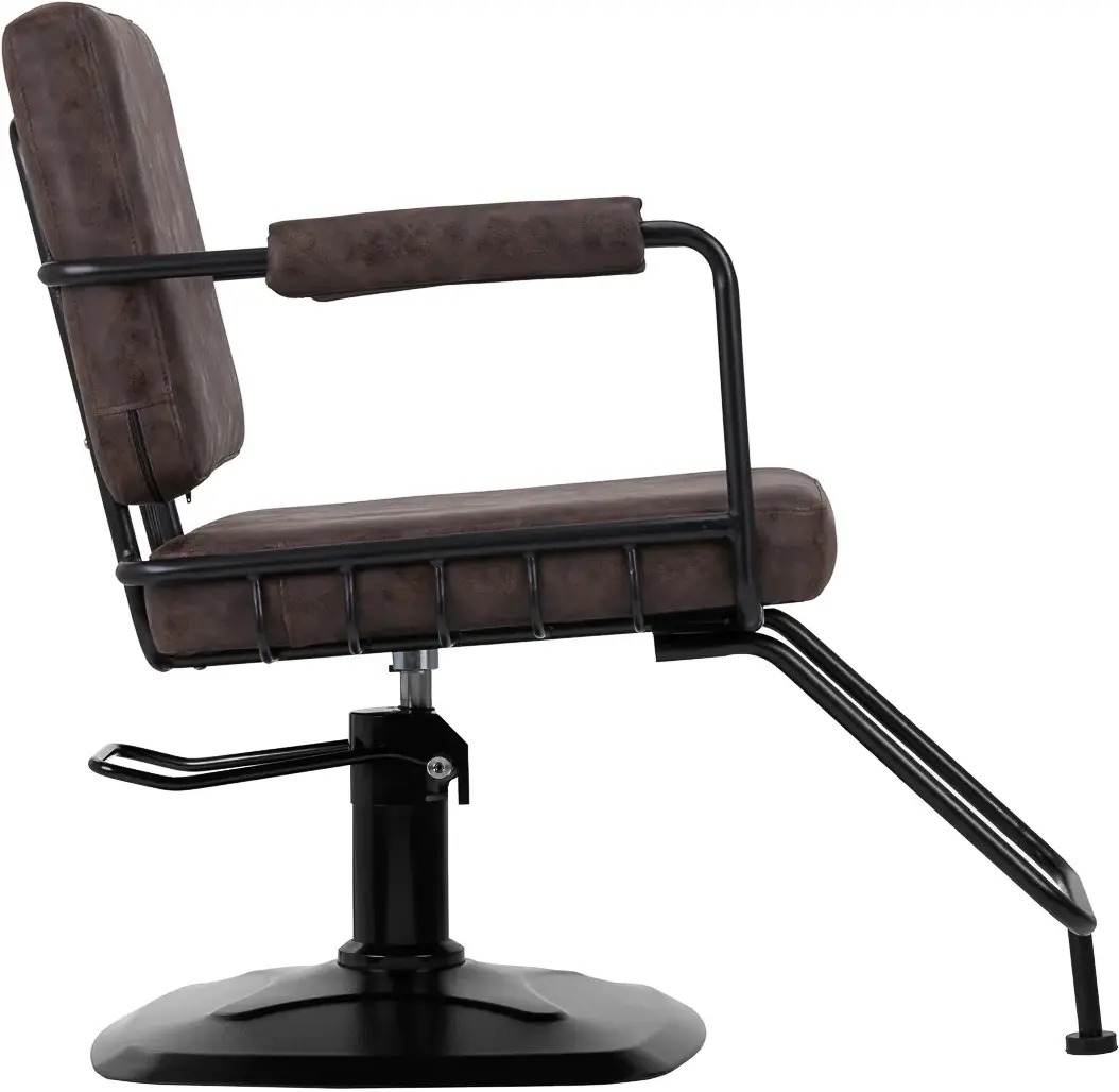 Fotoliu de coafor Gabbiano Katania Loft Old Leather 147875 (Dark Brown/Black)