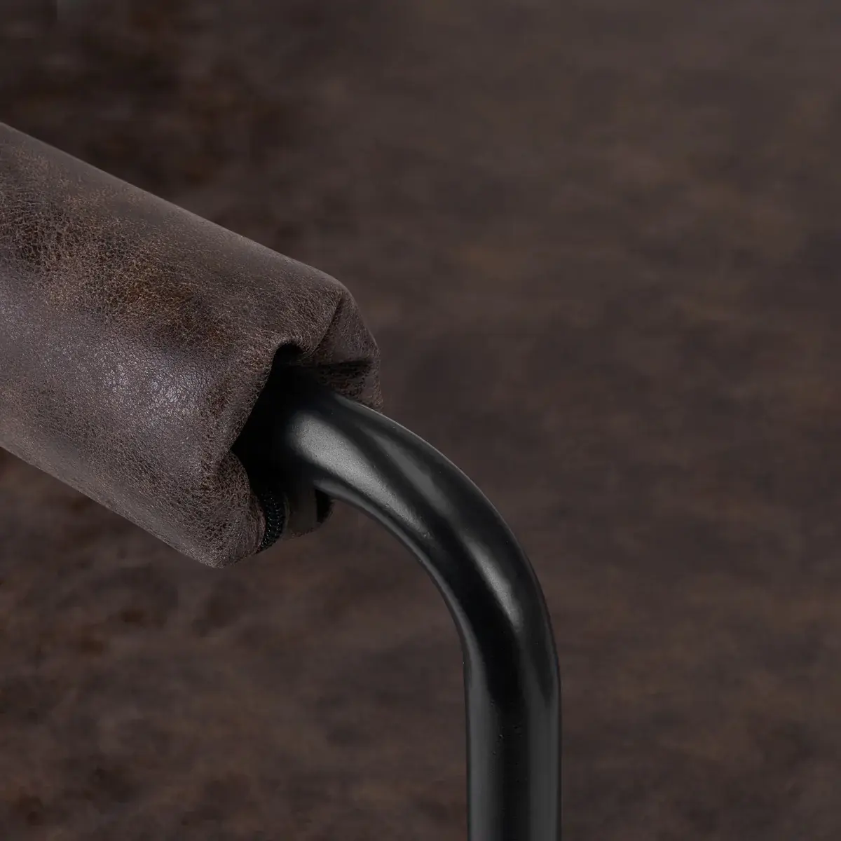 Fotoliu de coafor Gabbiano Katania Loft Old Leather 147875 (Dark Brown/Black)