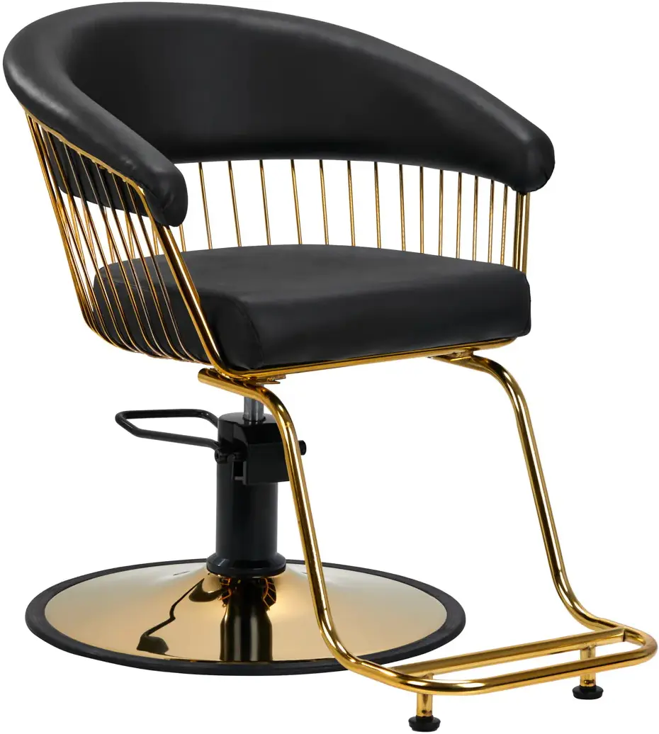 Fotoliu de coafor Gabbiano Lille 147324 (Black/Gold)