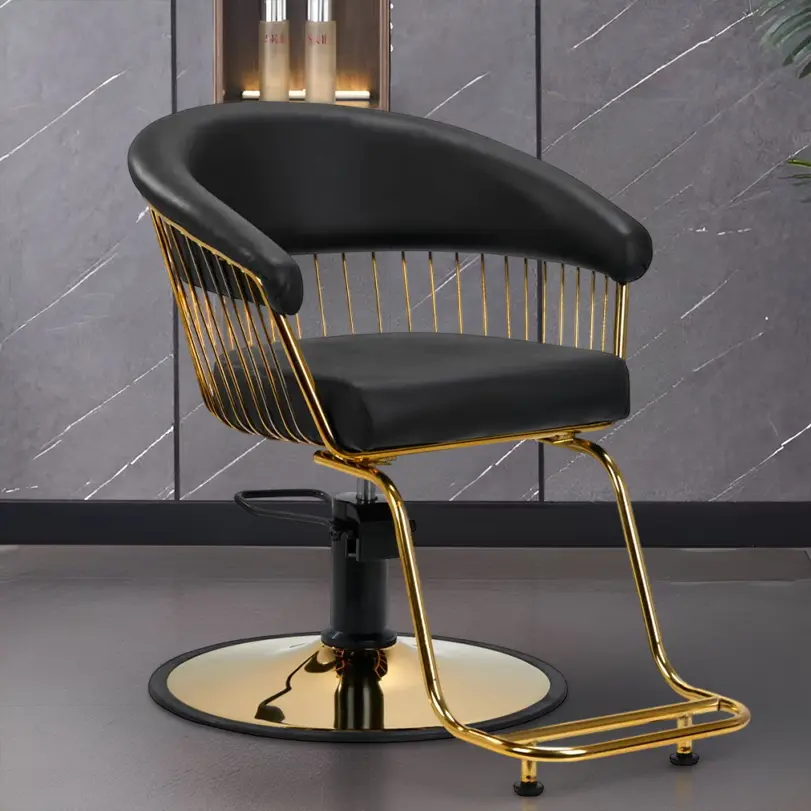 Fotoliu de coafor Gabbiano Lille 147324 (Black/Gold)