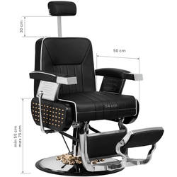 Fotoliu de coafor Gabbiano Livio (Black) Thumb