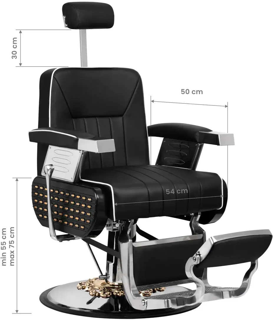 Fotoliu de coafor Gabbiano Livio (Black)