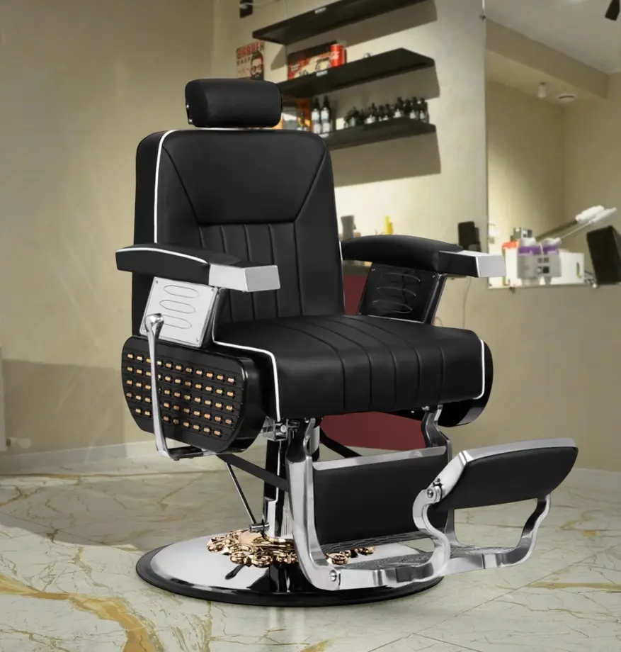 Fotoliu de coafor Gabbiano Livio (Black)