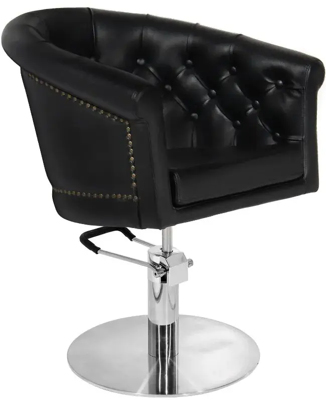 Fotoliu de coafor Gabbiano London (Black/Silver)