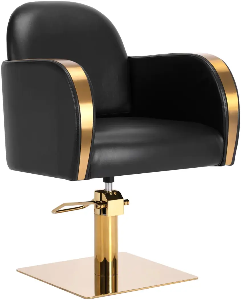 Fotoliu de coafor Gabbiano Malaga (Black/Gold)