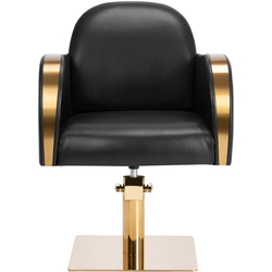 Fotoliu de coafor Gabbiano Malaga (Black/Gold) Thumb