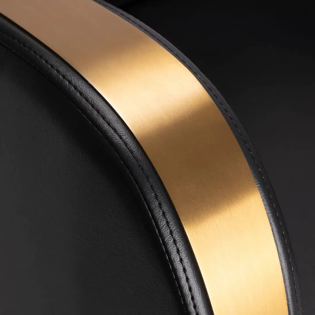 Fotoliu de coafor Gabbiano Malaga (Black/Gold)