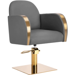 Fotoliu de coafor Gabbiano Malaga (Grey/Gold) Thumb