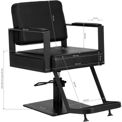 Fotoliu de coafor Gabbiano Modena 148058 (Black) Thumb