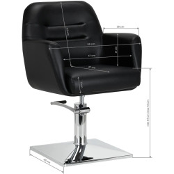 Fotoliu de coafor Gabbiano Monaco 147280 (Black) Thumb