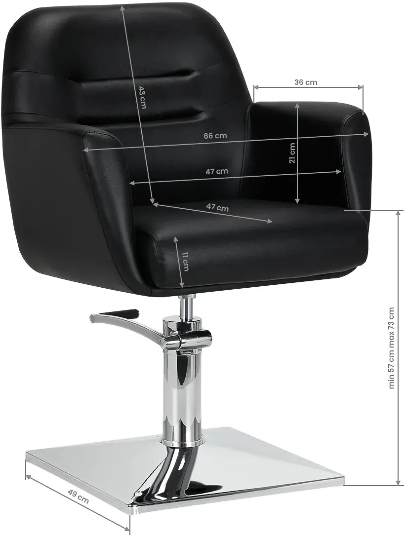 Fotoliu de coafor Gabbiano Monaco 147280 (Black)