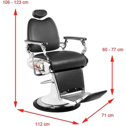 Fotoliu de coafor Gabbiano Moto Style (Black) Thumb