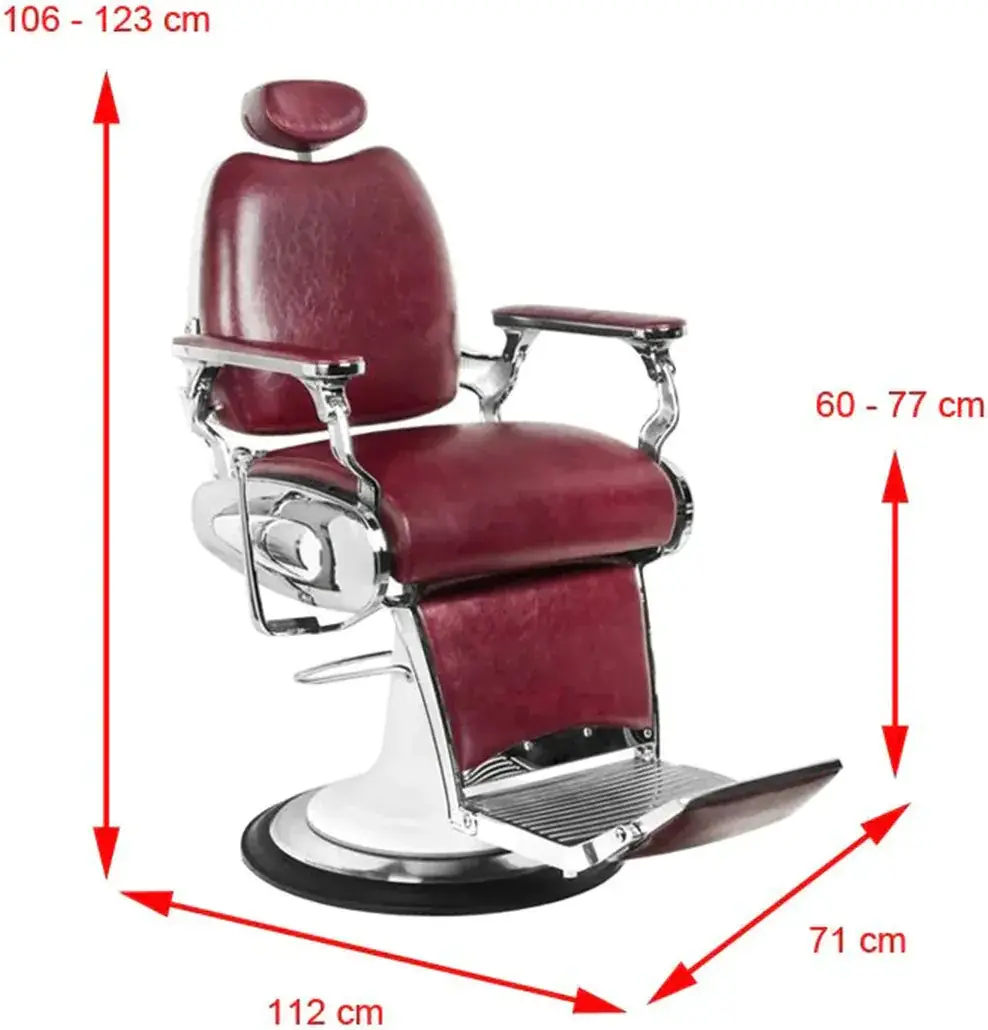 Кресло парикмахерское Gabbiano Moto Style (Bordeaux) - 6