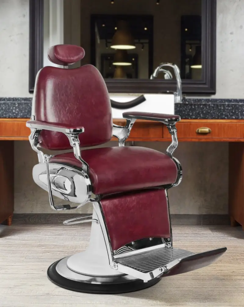 Кресло парикмахерское Gabbiano Moto Style (Bordeaux)