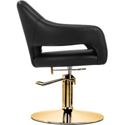 Кресло парикмахерское Gabbiano Parma 137381 (Black/Gold) Thumb