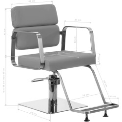 Кресло парикмахерское Gabbiano Porto 149521 (Grey) Thumb