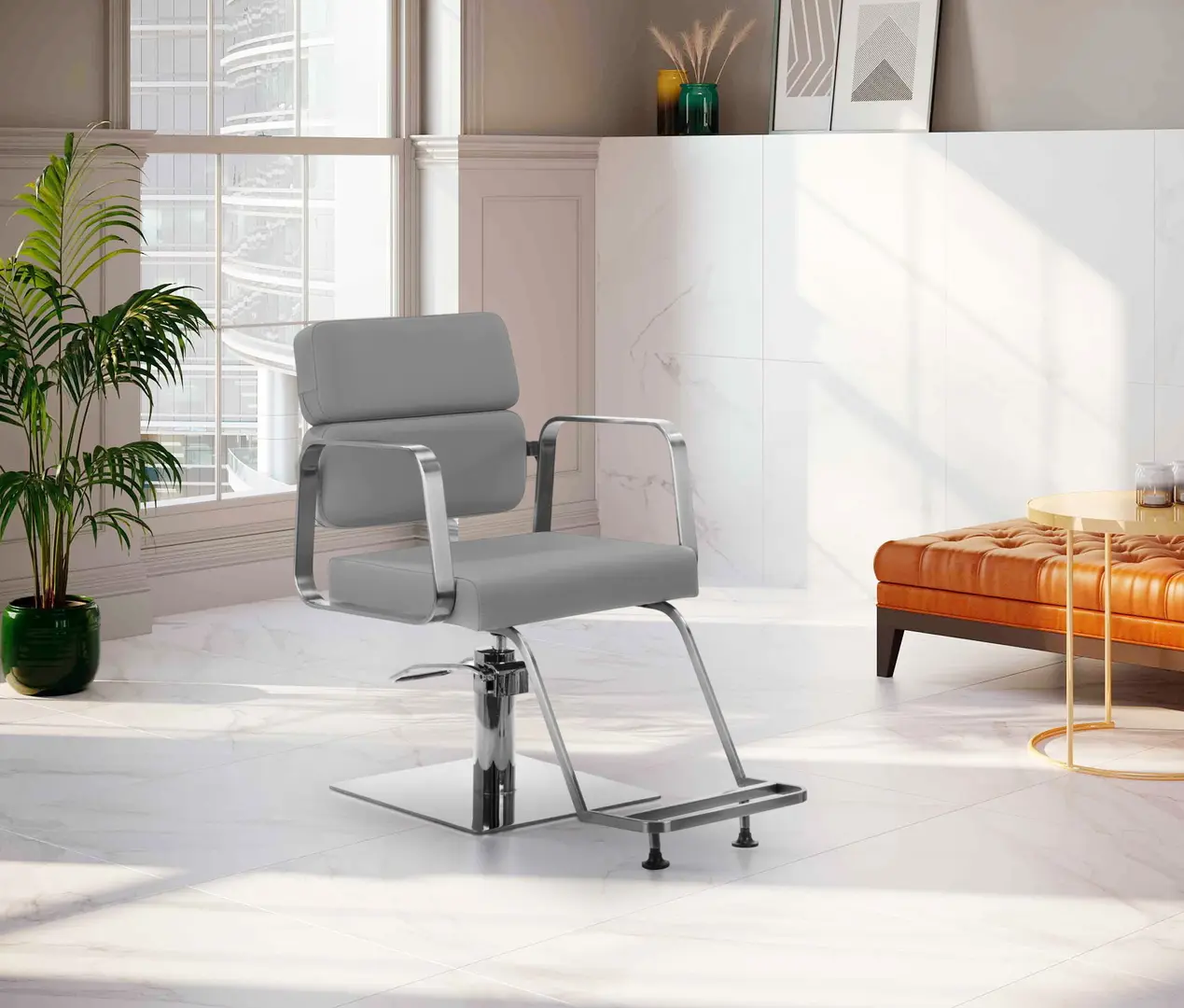 Кресло парикмахерское Gabbiano Porto 149521 (Grey)