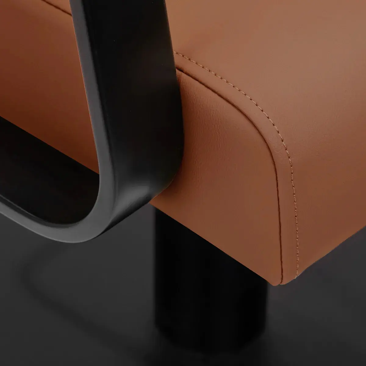 Fotoliu de coafor Gabbiano Porto 154171 (Dark Orange/Black)