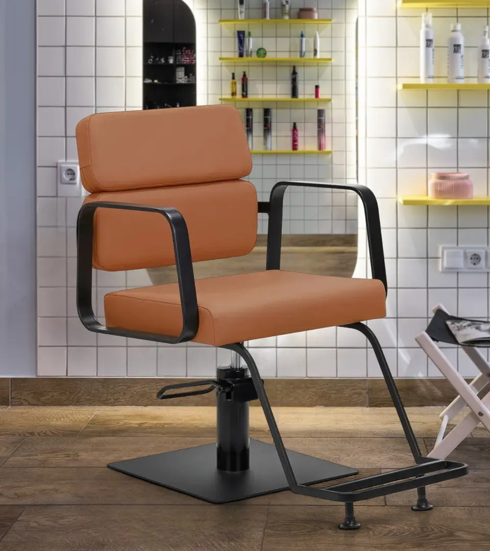 Fotoliu de coafor Gabbiano Porto 154171 (Dark Orange/Black)