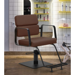 Fotoliu de coafor Gabbiano Porto 154172 (Chocolate/Black)