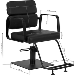 Кресло парикмахерское Gabbiano Porto-BM 148041 (Black) Thumb