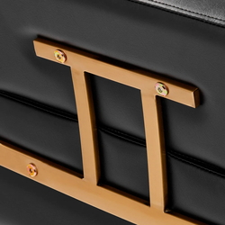 Fotoliu de coafor Gabbiano Porto-GM 148037 (Black/Gold) Thumb