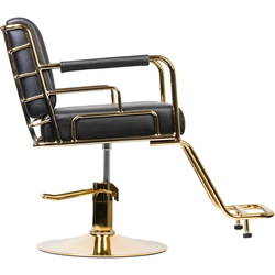 Кресло парикмахерское Gabbiano Prato 137106 (Black/Gold) Thumb