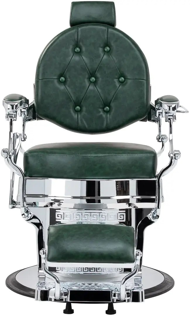 Fotoliu de coafor Gabbiano President 153446 (Green/Chrome)