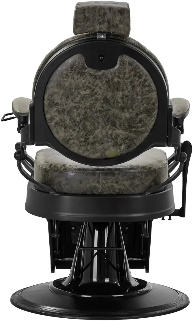 Fotoliu de coafor Gabbiano President Old Leather (Green)