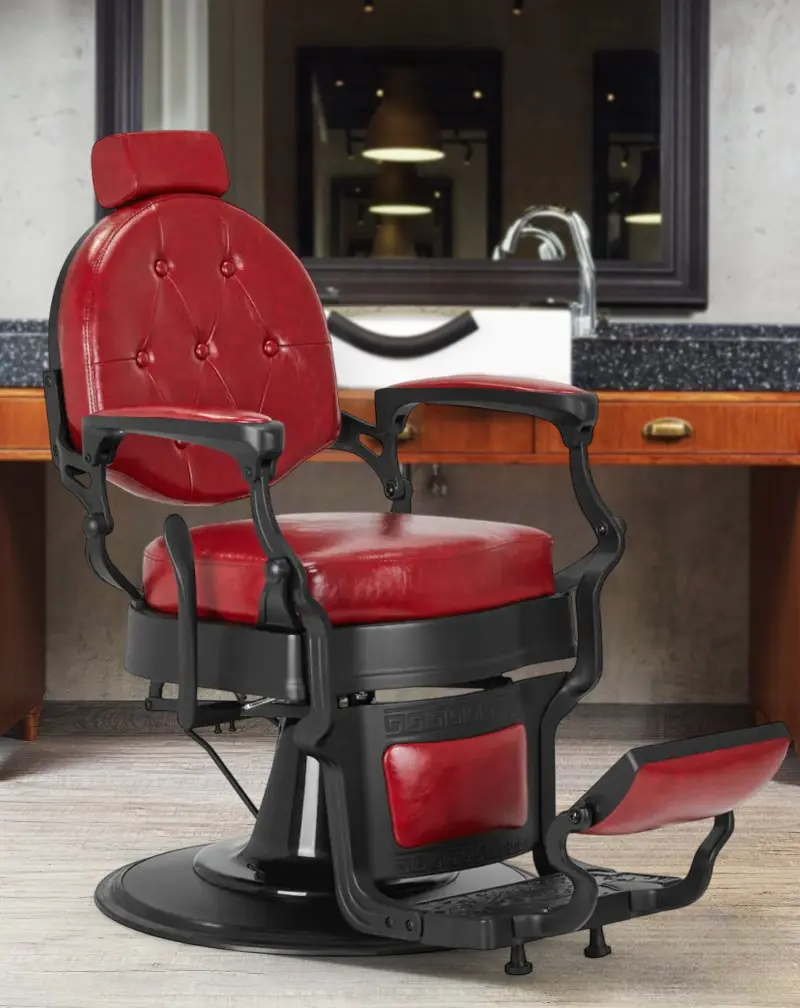 Fotoliu de coafor Gabbiano President (Red)