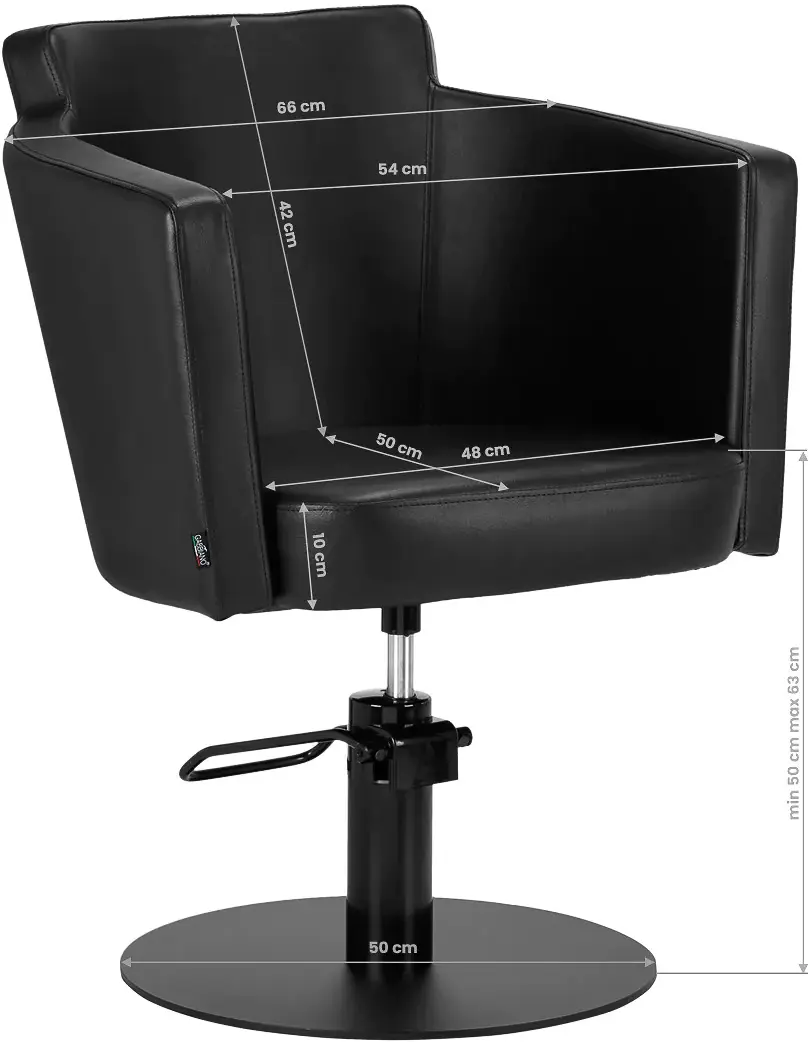 Fotoliu de coafor Gabbiano Roma 148054 (Black)