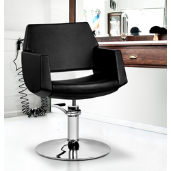 Fotoliu de coafor Gabbiano Santiago 138338 (Black/Silver)