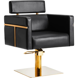 Fotoliu de coafor Gabbiano Toledo 146708 (Black/Gold) Thumb