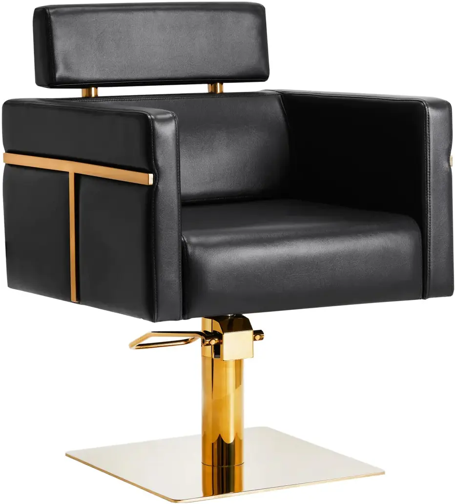 Fotoliu de coafor Gabbiano Toledo 146708 (Black/Gold)