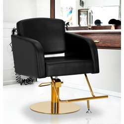 Fotoliu de coafor Gabbiano Turyn 148034 (Black/Gold)