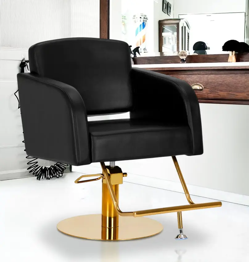 Fotoliu de coafor Gabbiano Turyn 148034 (Black/Gold)