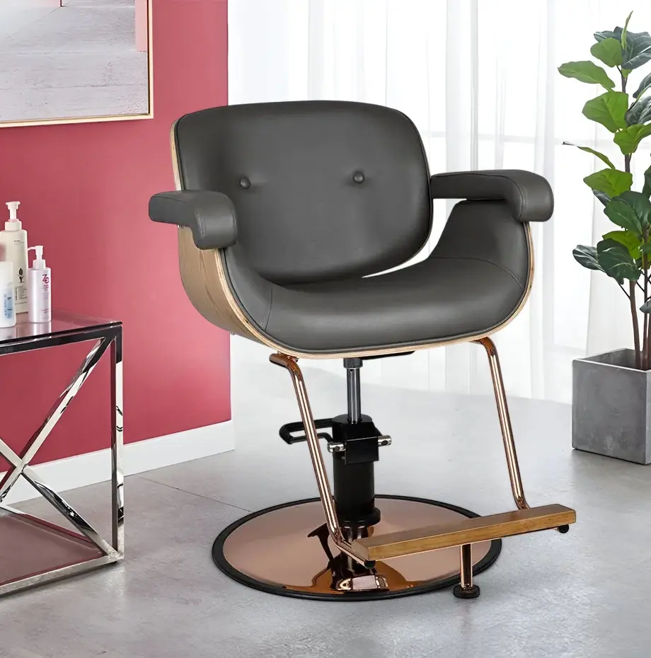 Fotoliu de coafor Gabbiano Venice 133143 (Grey/Wood)