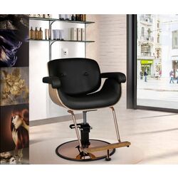 Fotoliu de coafor Gabbiano Venice (Black/Gold)