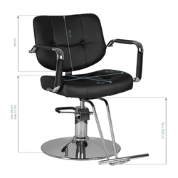 Кресло парикмахерское Gabbiano Vigo (Black) Thumb