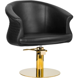 Fotoliu de coafor Gabbiano Wersal 135420 (Black/Gold) Thumb