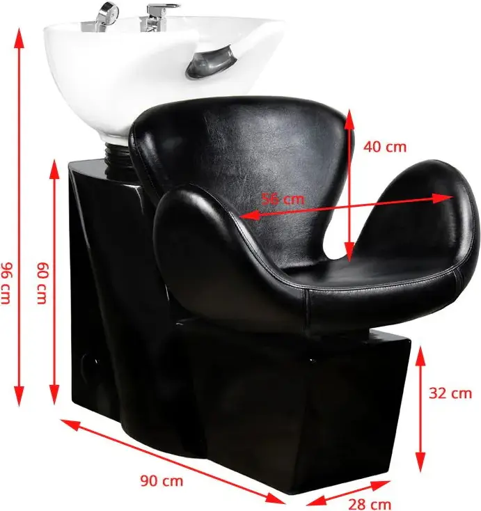 Scafa pentru frizerie Gabbiano Amsterdam 109223 (Black/White)