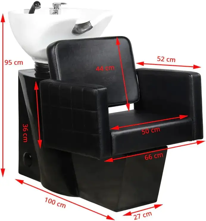 Scafa pentru frizerie Gabbiano Ankara 109237 (Black/White)