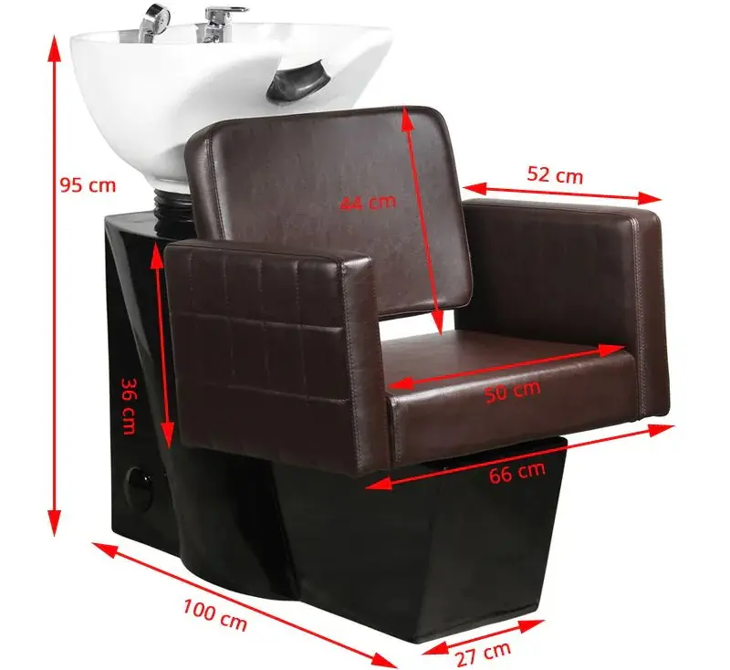 Scafa pentru frizerie Gabbiano Ankara 109238 (Brown/Black/White)