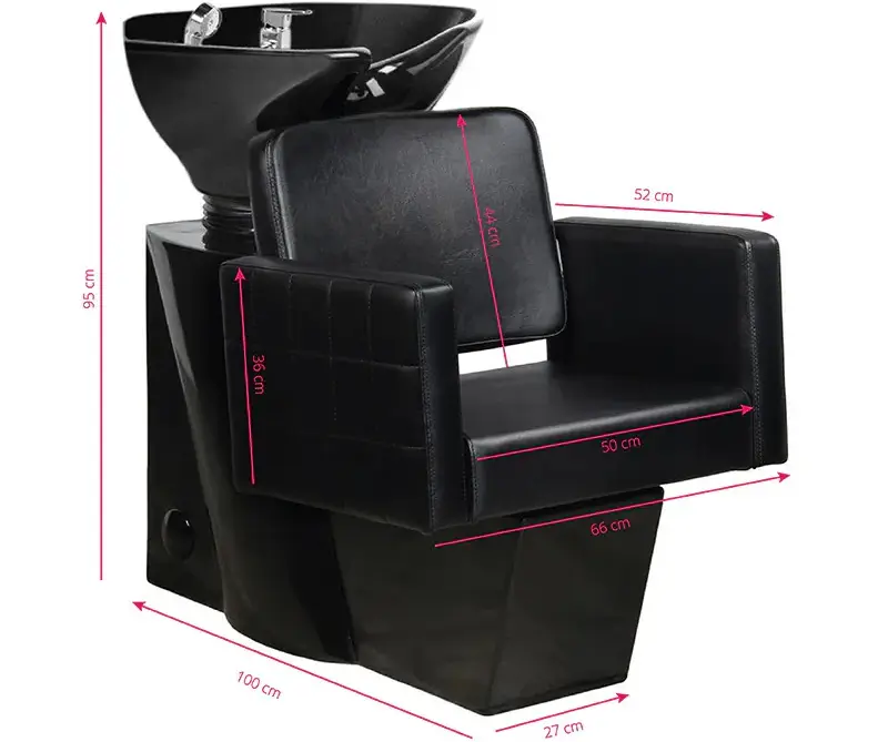 Scafa pentru frizerie Gabbiano Ankara 128137 (Black)